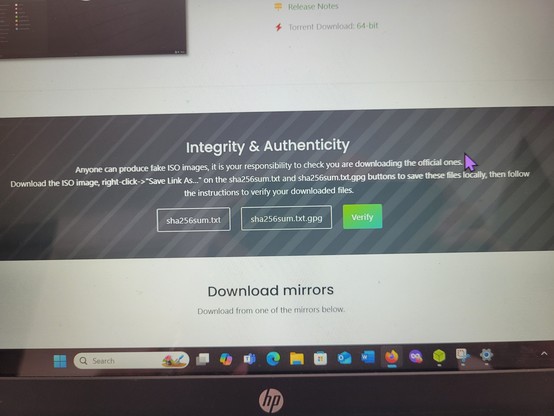 Integrity and Authenticity Mint screen says it's your responsibility to ensure the files you downloaded are not bogus, and here are two verification apps you can run to be sure, trust us 😉